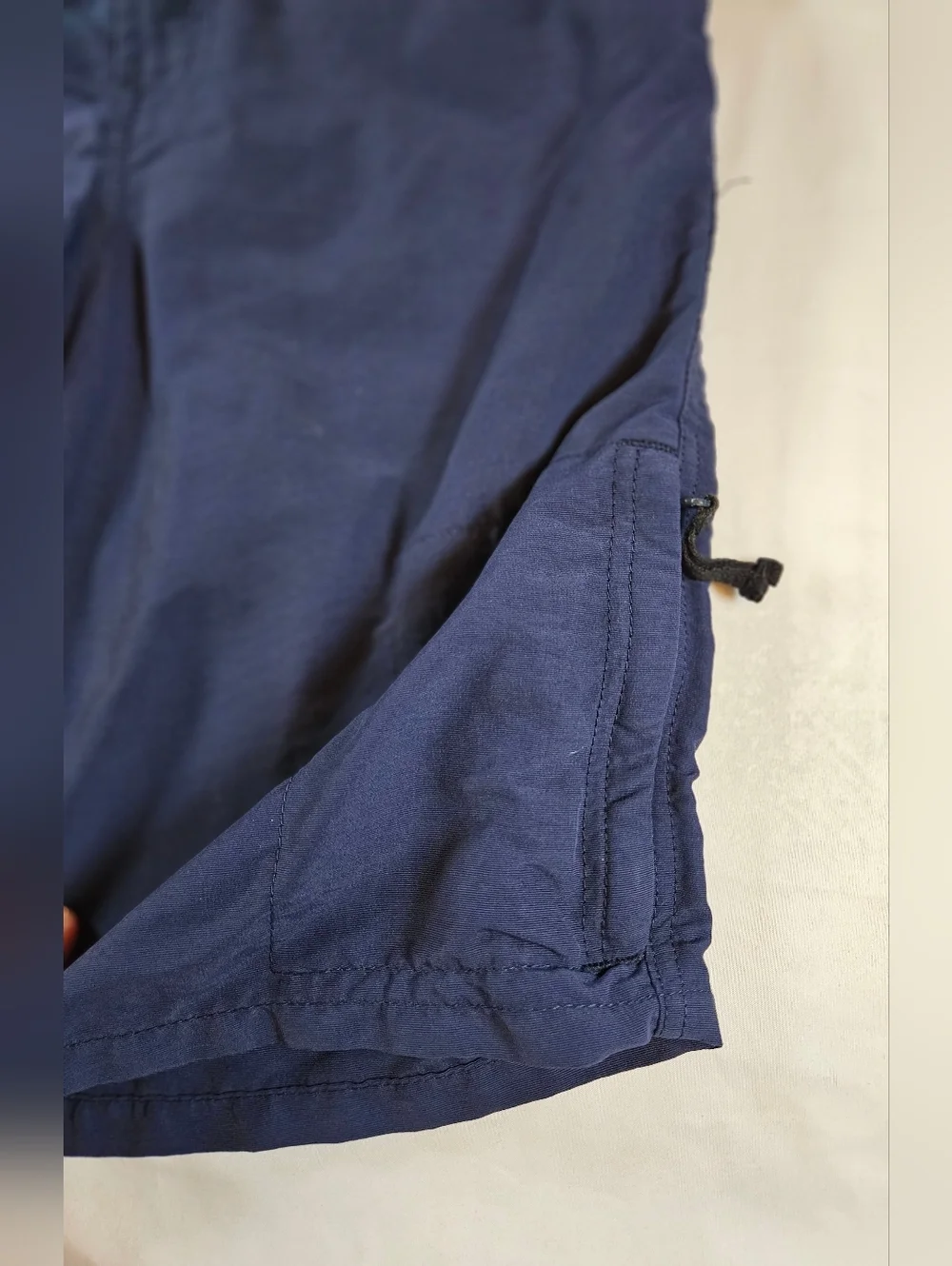Unbranded Boys Blue Adjustable Waist Cargo Pocket Nylon Shorts Size 10 Husky